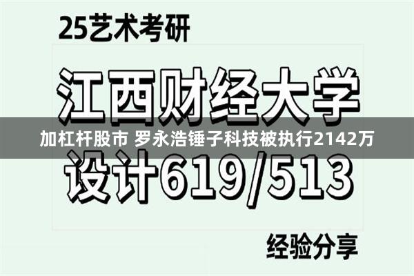 加杠杆股市 罗永浩锤子科技被执行2142万