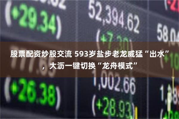 股票配资炒股交流 593岁盐步老龙威猛“出水”，大沥一键切换“龙舟模式”