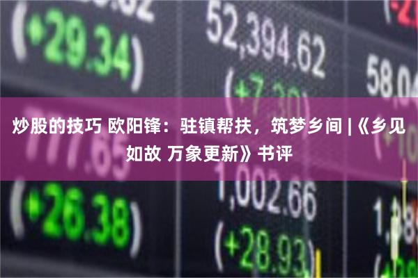 炒股的技巧 欧阳锋：驻镇帮扶，筑梦乡间 |《乡见如故 万象更新》书评