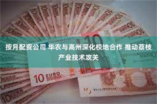 按月配资公司 华农与高州深化校地合作 推动荔枝产业技术攻关