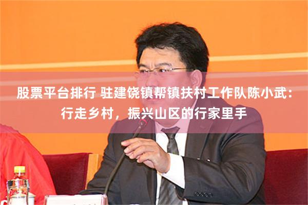 股票平台排行 驻建饶镇帮镇扶村工作队陈小武：行走乡村，振兴山区的行家里手
