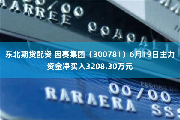东北期货配资 因赛集团（300781）6月19日主力资金净买入3208.30万元