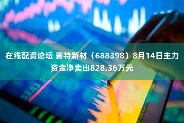 在线配资论坛 赛特新材（688398）8月14日主力资金净卖出828.36万元
