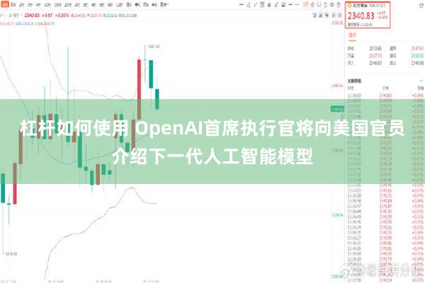 杠杆如何使用 OpenAI首席执行官将向美国官员介绍下一代人工智能模型