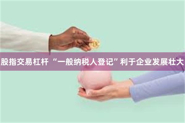 股指交易杠杆 “一般纳税人登记”利于企业发展壮大