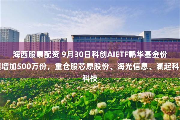 海西股票配资 9月30日科创AIETF鹏华基金份额增加500万份，重仓股芯原股份、海光信息、澜起科技