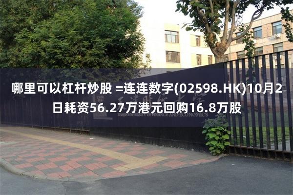 哪里可以杠杆炒股 =连连数字(02598.HK)10月2日耗资56.27万港元回购16.8万股
