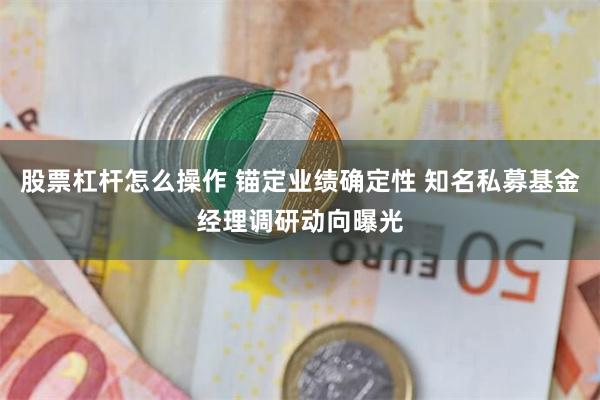 股票杠杆怎么操作 锚定业绩确定性 知名私募基金经理调研动向曝光